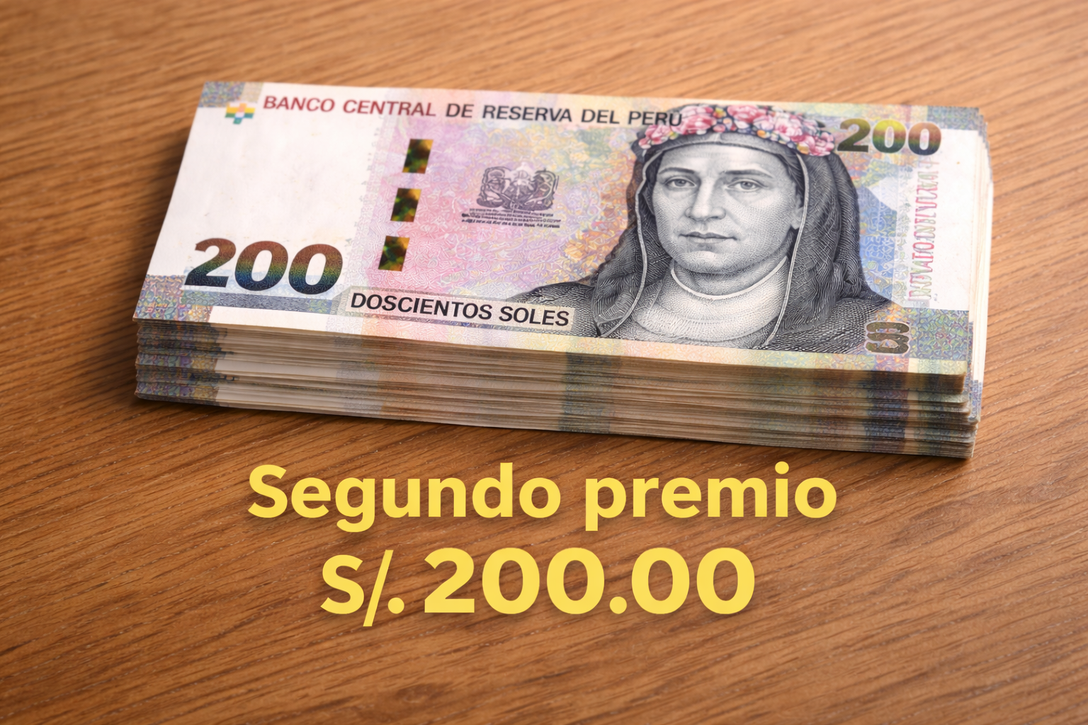 Segundo premio S/200